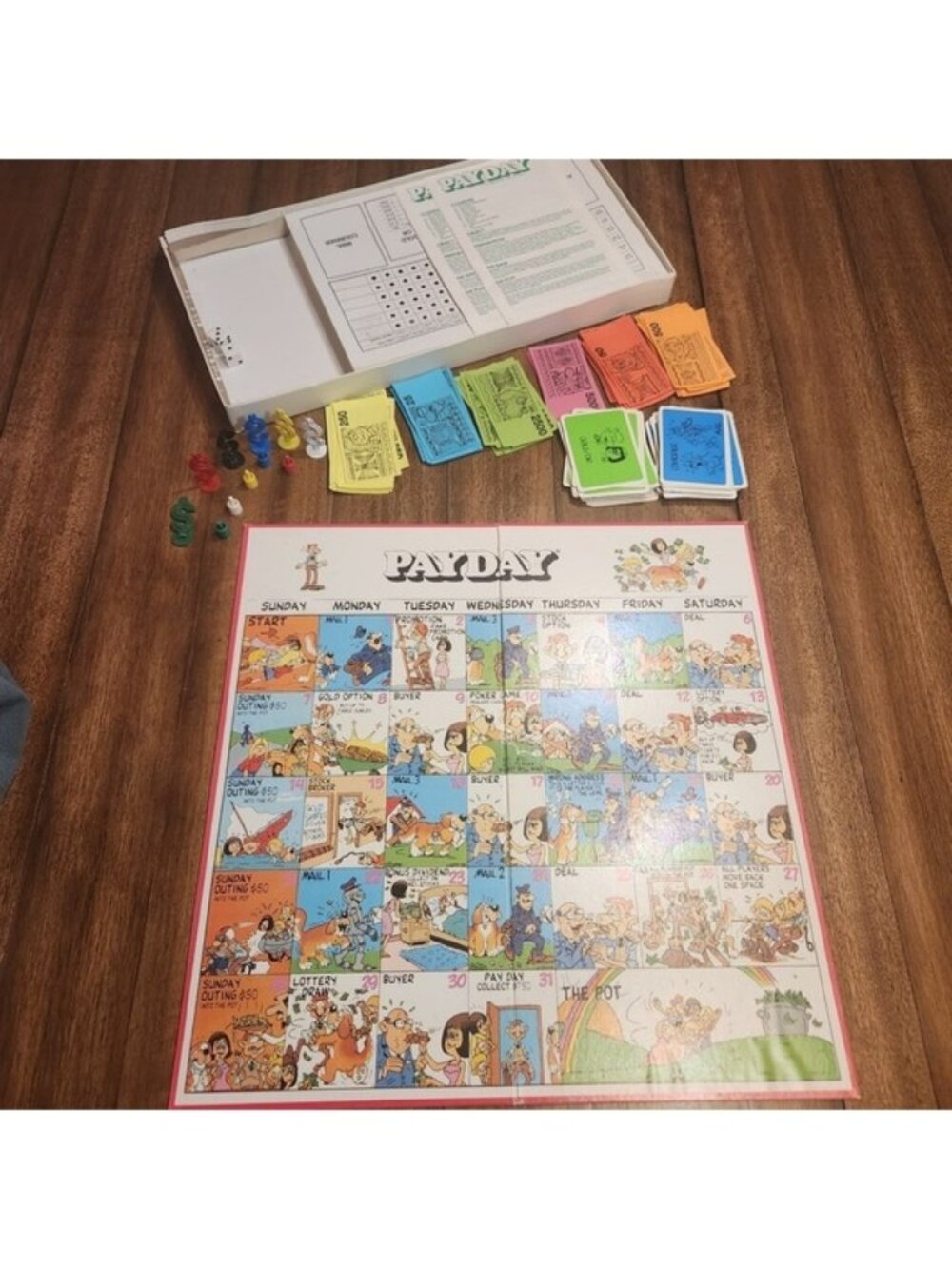 Vintage‎ Payday Board Game Parker Brothers Retro Family game  Bilingual 1984
